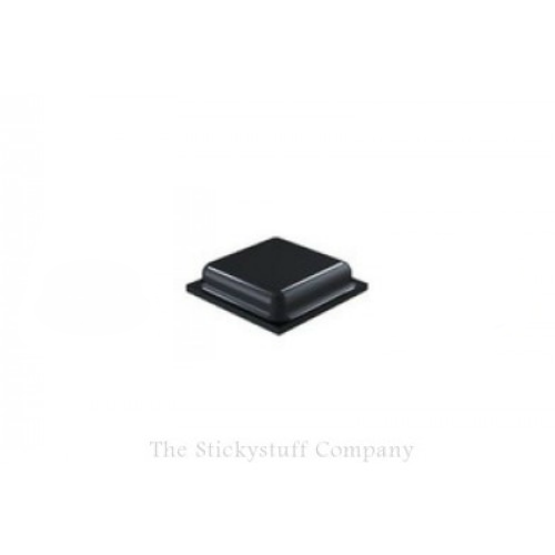 Black Self Adhesive Polyurethane Bumper Stops Feet Bumpons 10mm x 2.5mm Square (Pack of 350)