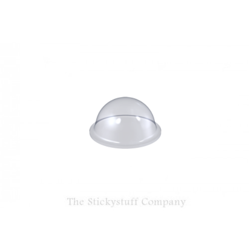 Clear Self Adhesive Polyurethane Bumper Feet Stops Bumpons 16mm x 7.9mm High Domed (Pack of 1,024)