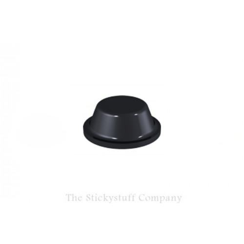 Black Self Adhesive Polyurethane Bumper Stops Feet Bumpons 8mm x 3mm Cylindrical (Pack of 1,152)