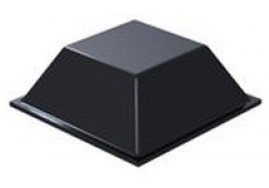 Black Self Adhesive Polyurethane Bumper Stops Feet Bumpons 20.5mm x 7.5mm Square (Pack of 1014)