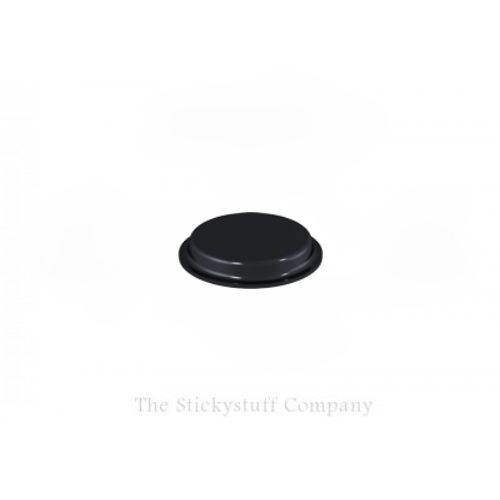 Black Self Adhesive Polyurethane Bumper Stops Feet Bumpons 19mm x 4mm Cylindrical (Pack of 1000)