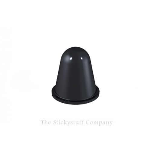 Black Self Adhesive Polyurethane Bumper Stops Feet Bumpons 16.6mm x 16.6mm Hemispherical (Pack of 100)