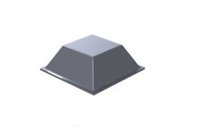 Grey Polyurethane Bumper Stops Feet Self Adhesive 20.5mm x 7.5mm Square (Pack of 36)