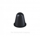 Black Self Adhesive Polyurethane Bumper Stops Feet Bumpons 16.6mm x 16.6mm Hemispherical (Pack of 4)