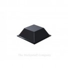 Black Self Adhesive Polyurethane Bumper Stops Feet Bumpons 20.5mm x 7.5mm Square (Pack of 8)
