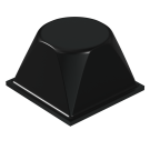 Black Self Adhesive Polyurethane Bumper Stops Feet Bumpons 20.5mm x 13.2mm Square (Pack of 1,008)